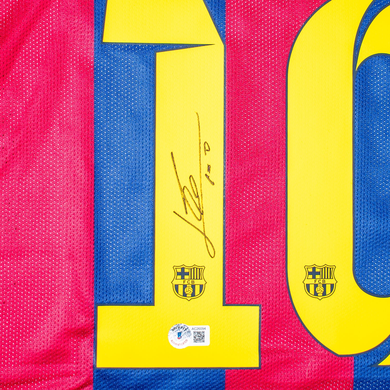 Lionel Messi Jersey Firmado - Barcelona