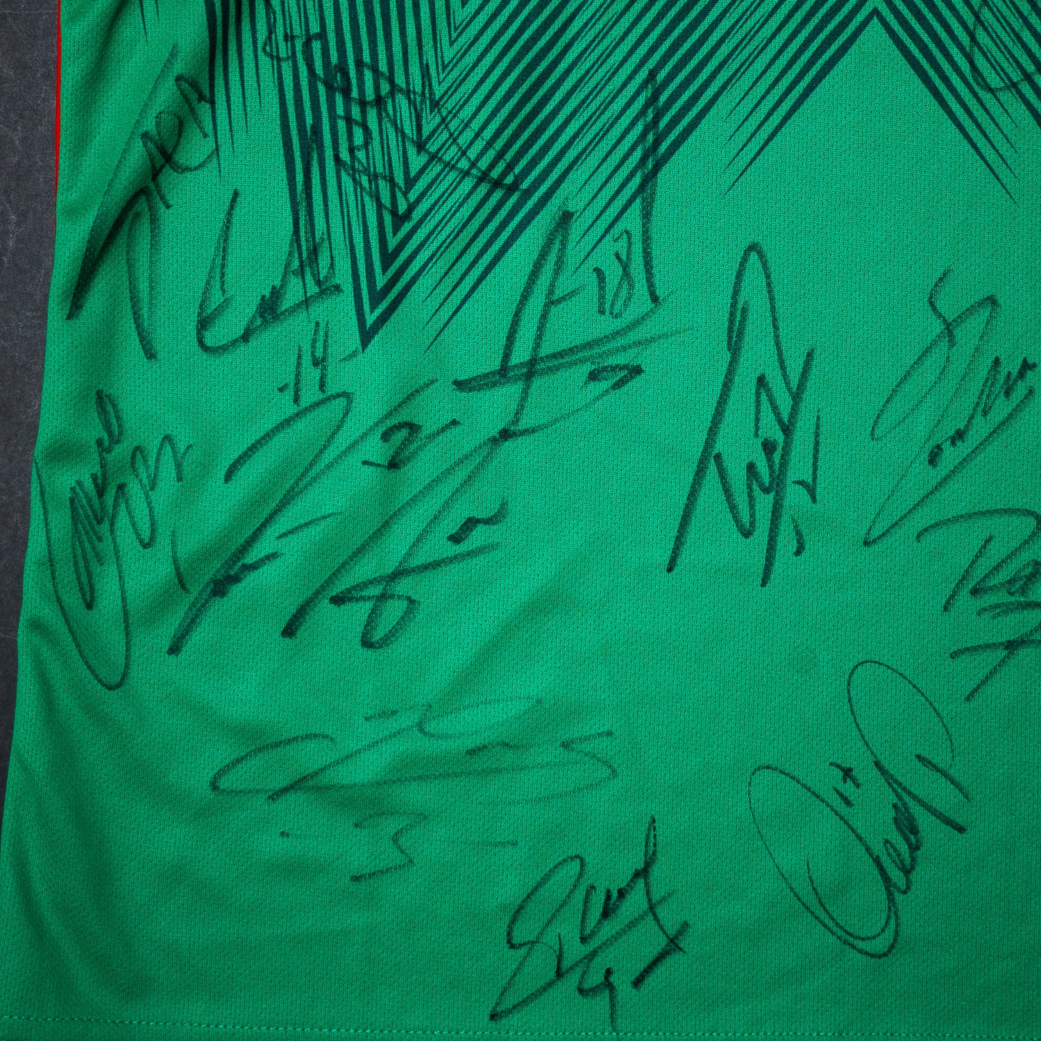 Todo el Equipo Jersey Firmado - Mexico