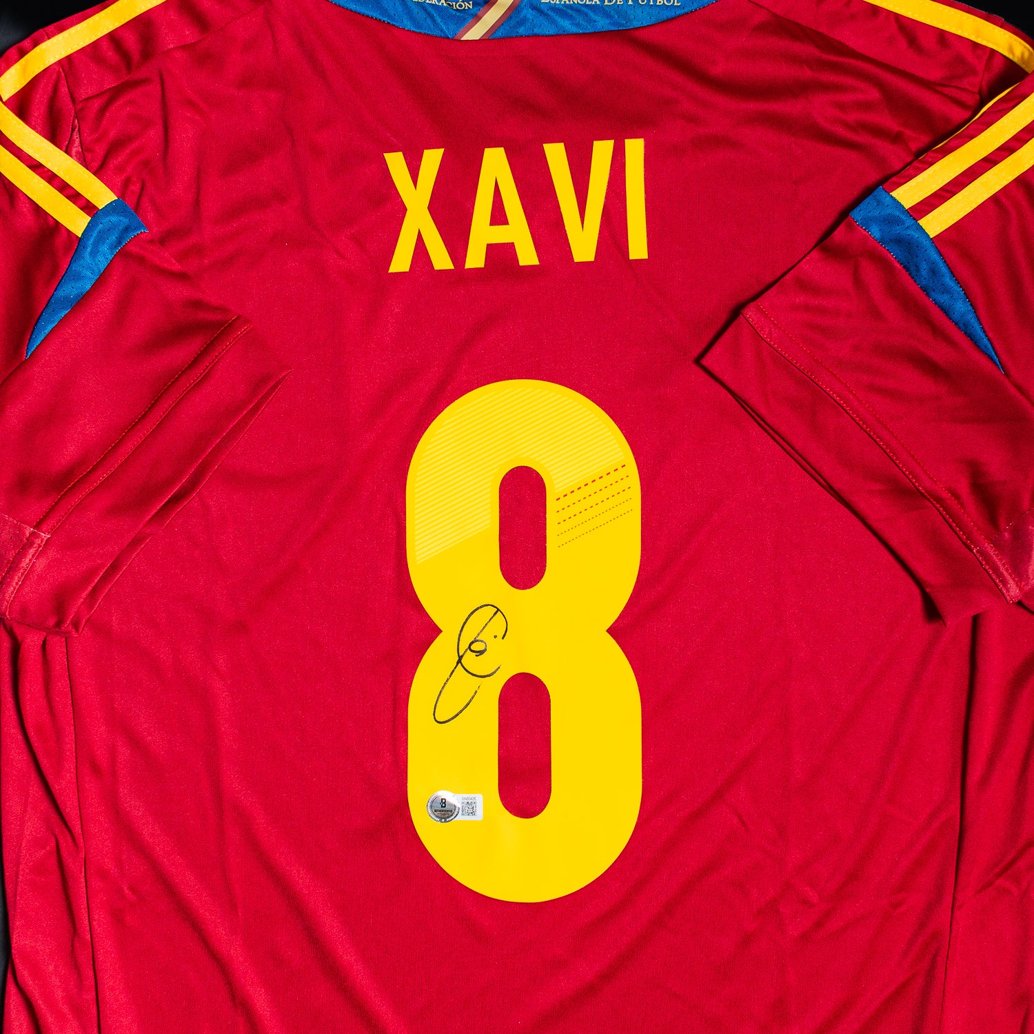 Xavi Hernandez Jersey Firmado - España