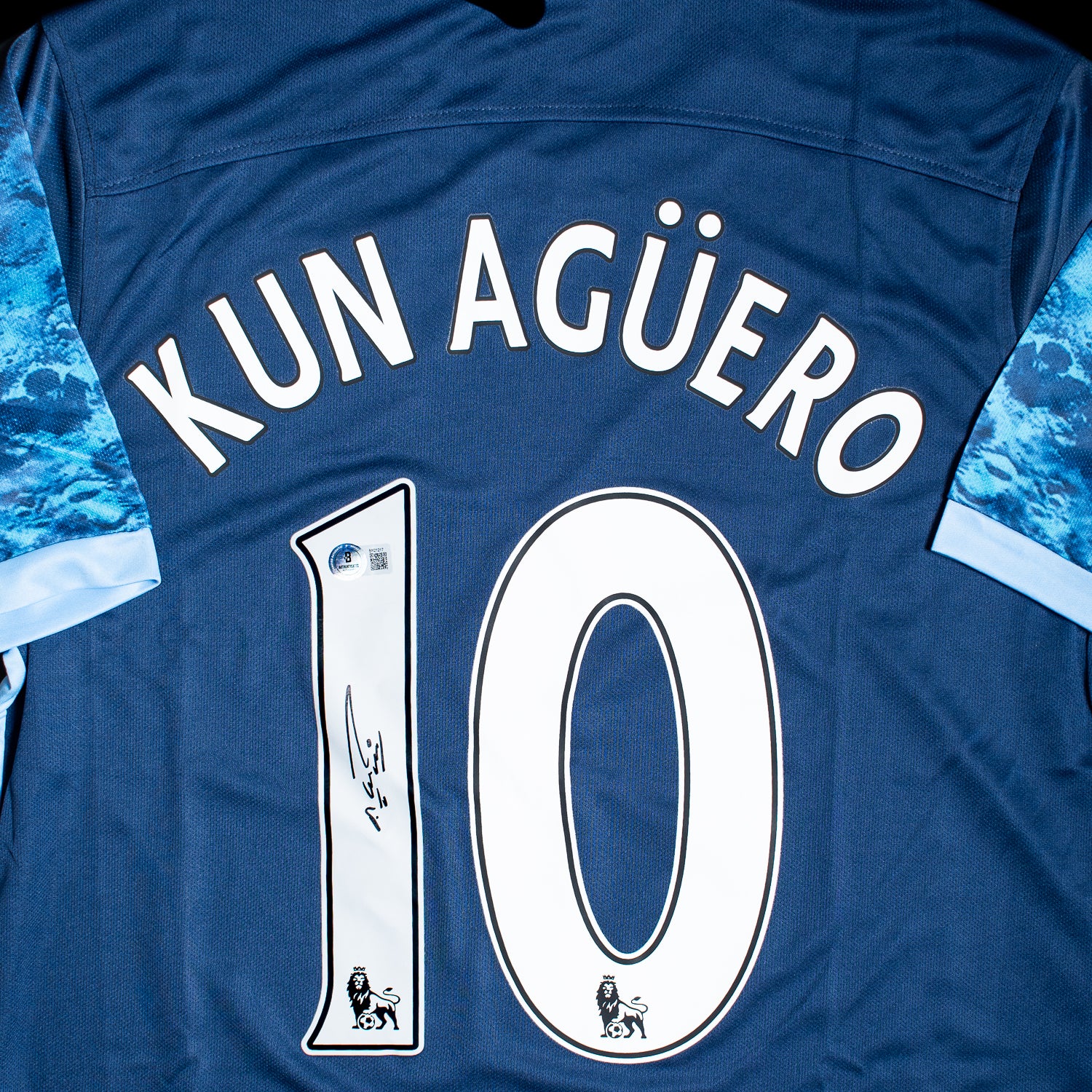 Kun Aguero Jersey Firmado - Manchester City