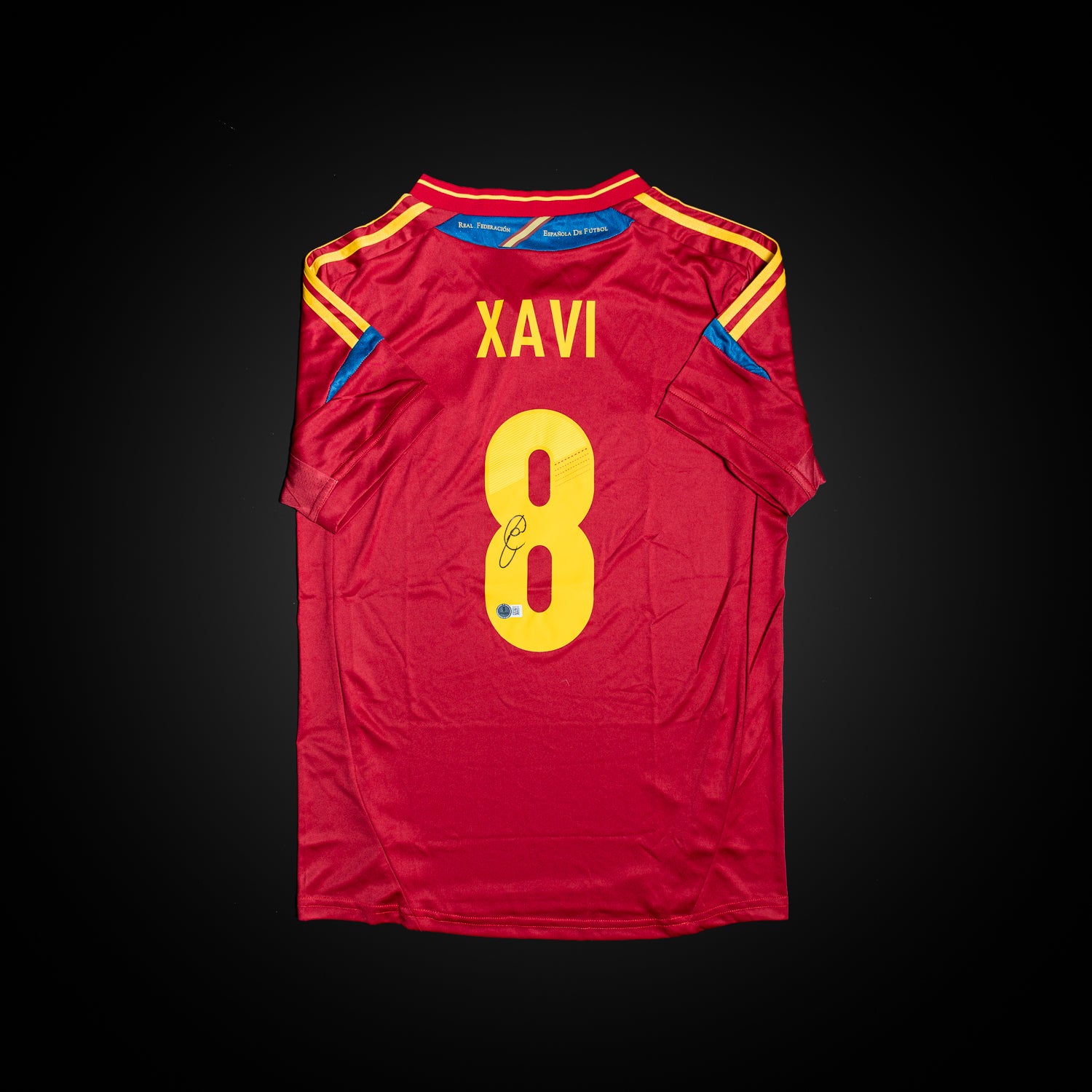 Xavi Hernandez Jersey Firmado - España