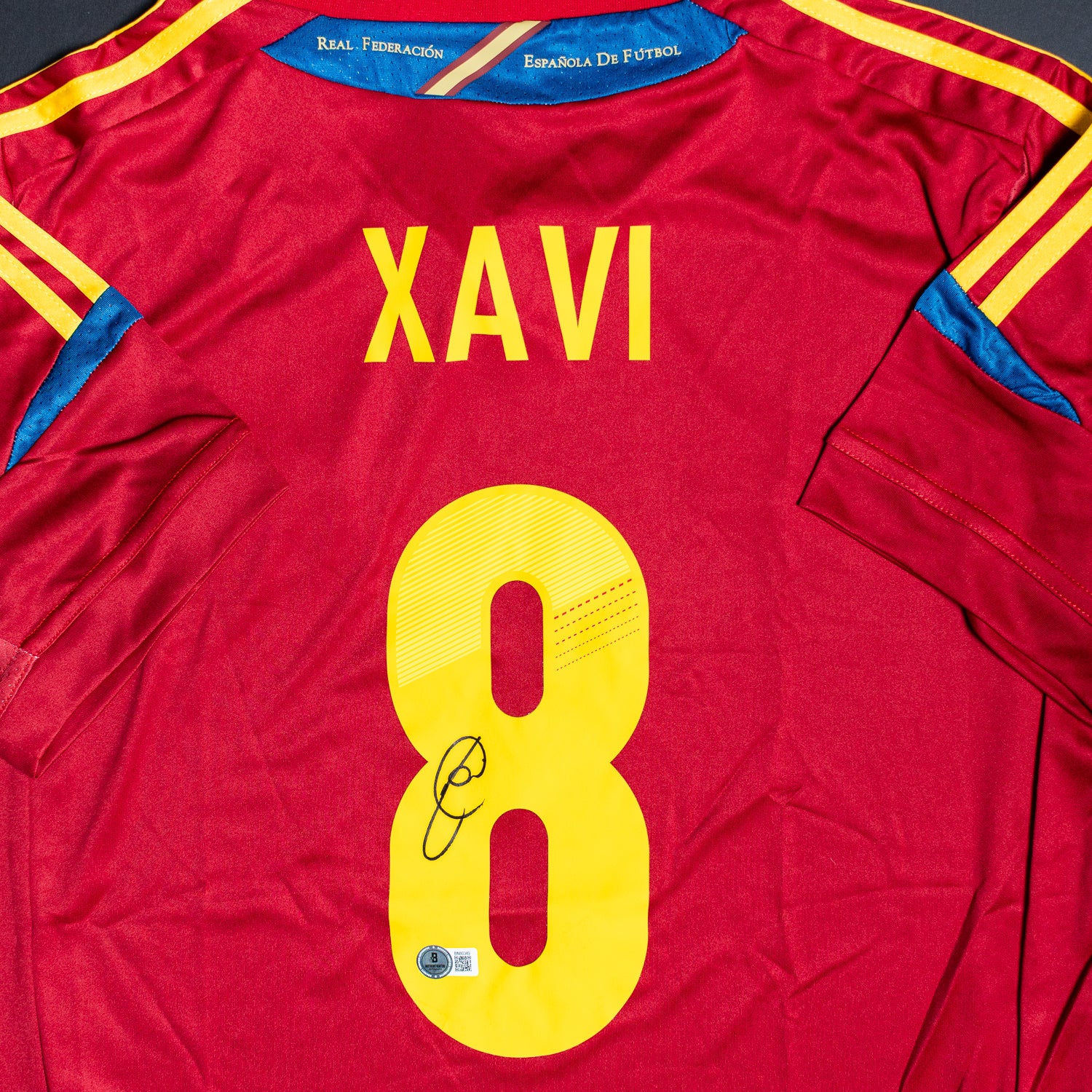 Xavi Hernandez Jersey Firmado - España