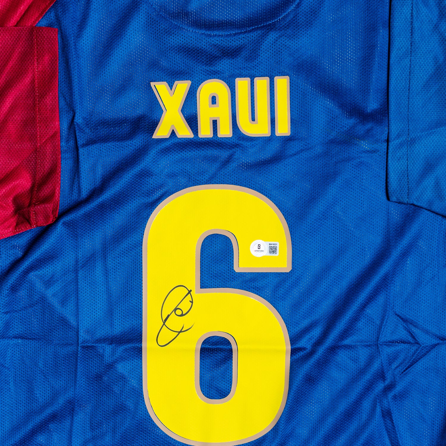 Xavi Hernandez Jersey Firmado - Barcelona