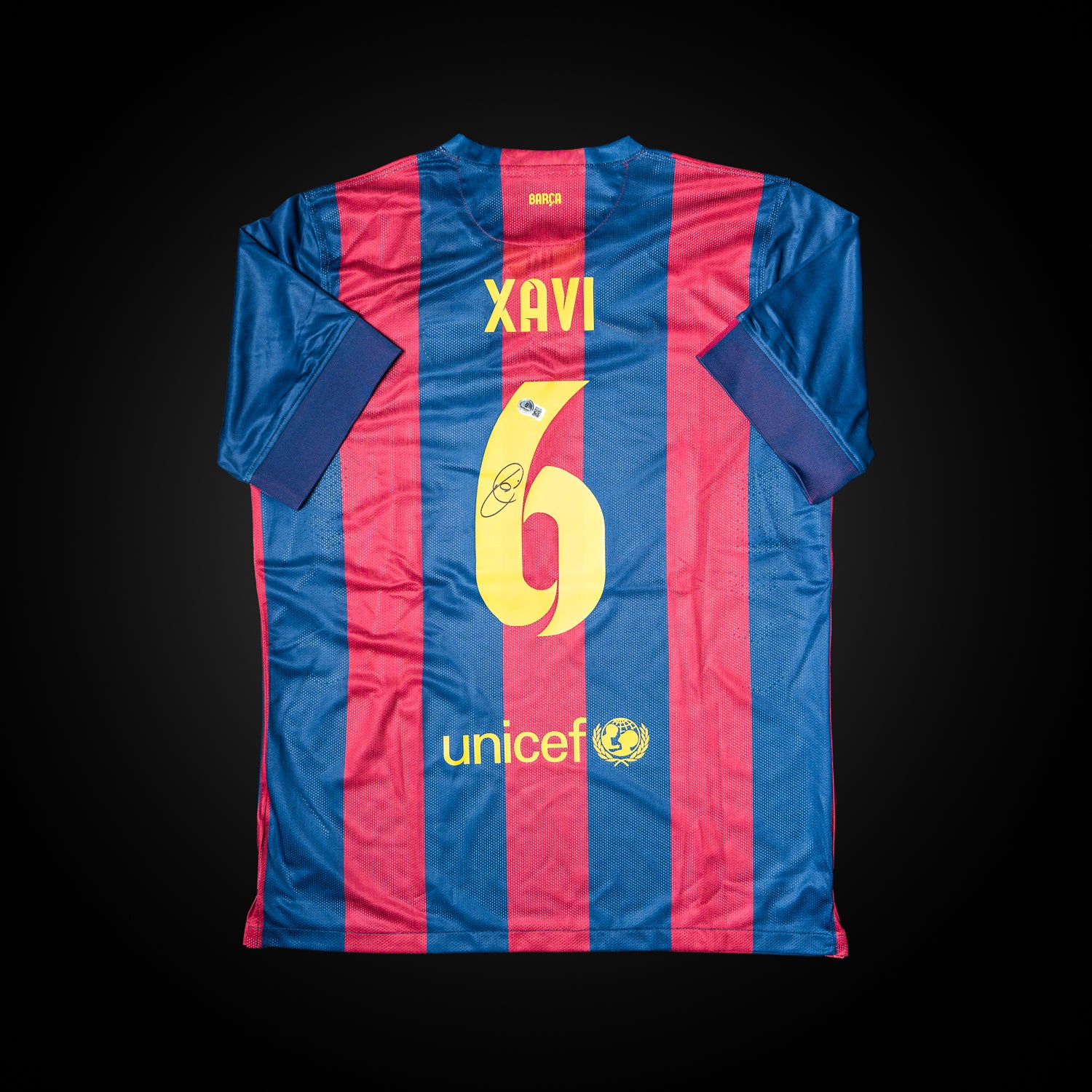 Xavi Hernandez Jersey Firmado - Barcelona
