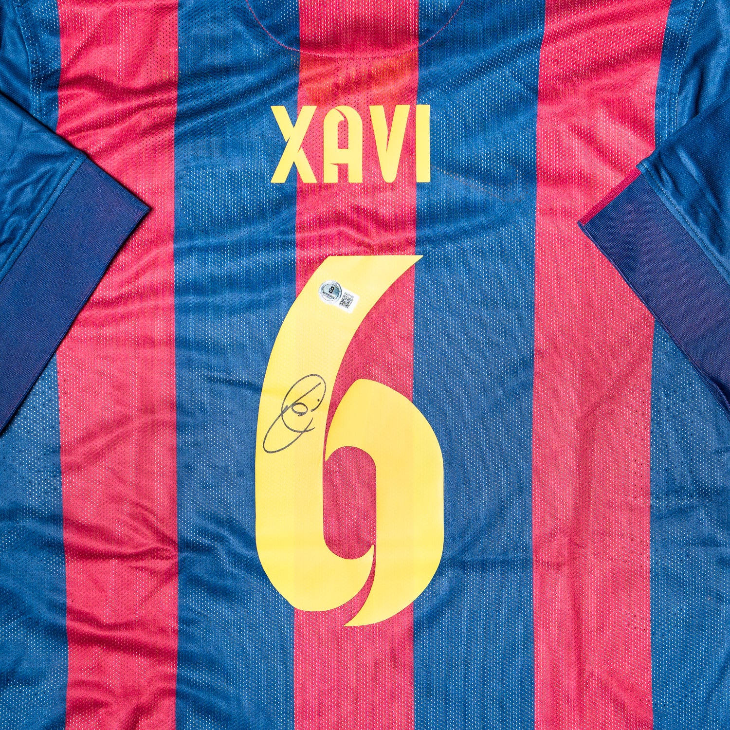 Xavi Hernandez Jersey Firmado - Barcelona