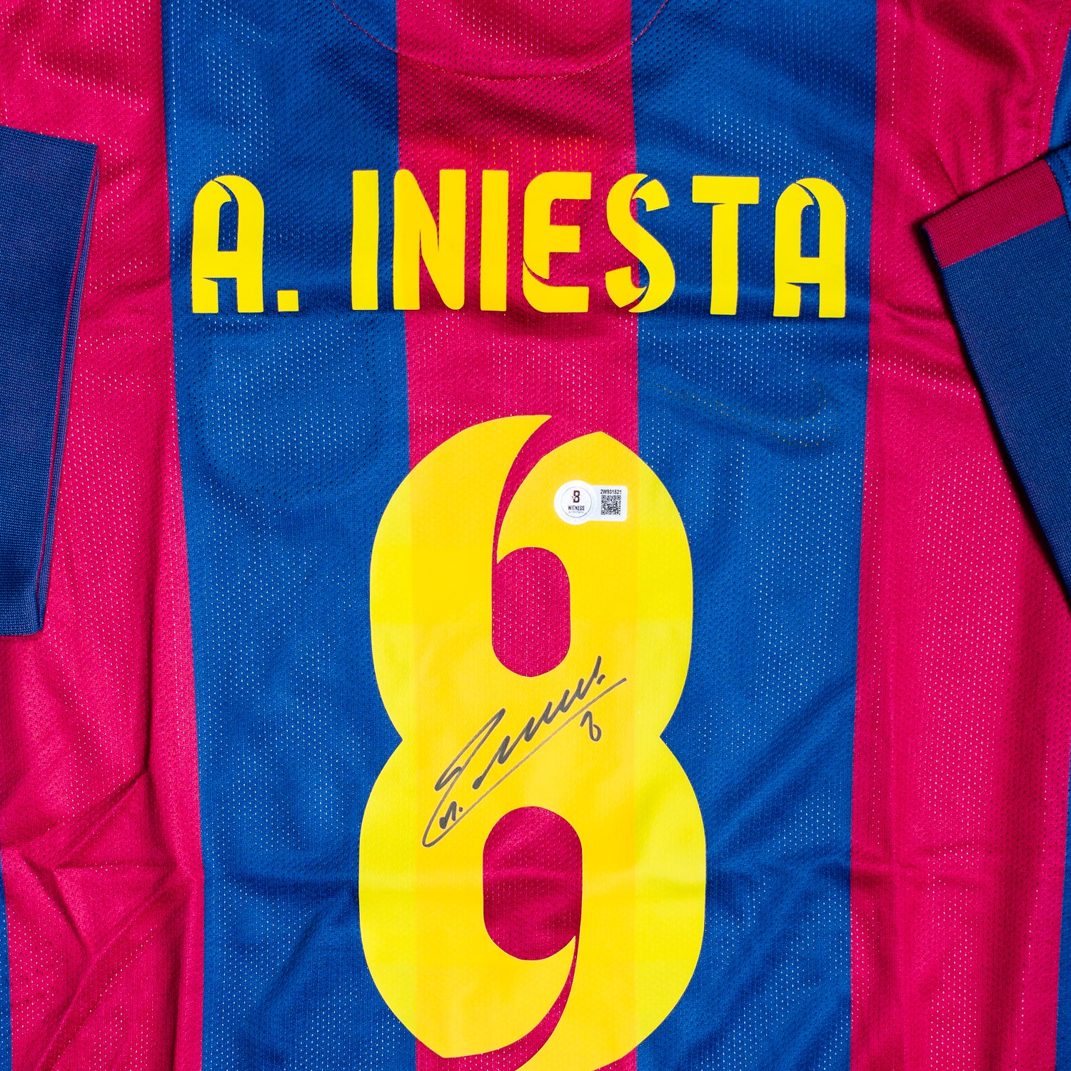Andres Iniesta Jersey Firmado - Barcelona
