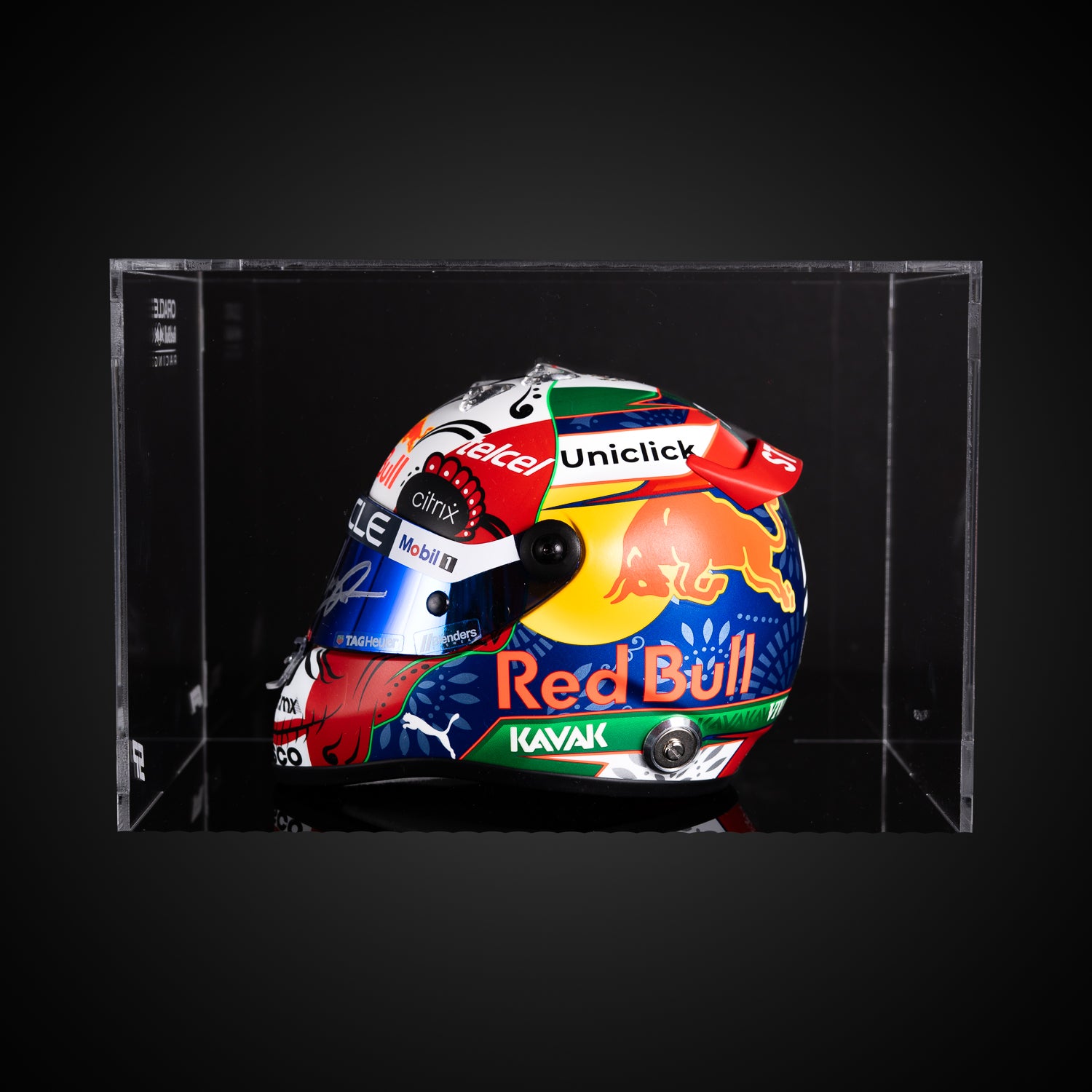 Checo Perez Mini Casco Firmado - Mexico