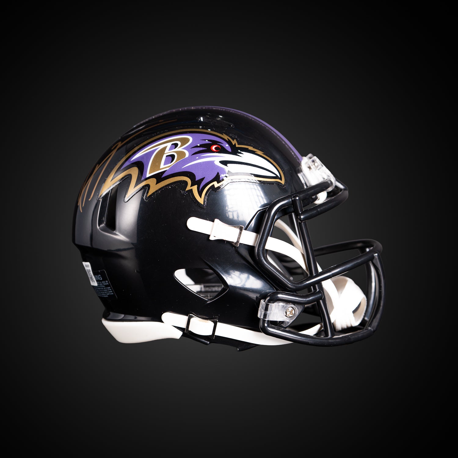 Ray Lewis Mini Casco Firmado - Baltimore Ravens