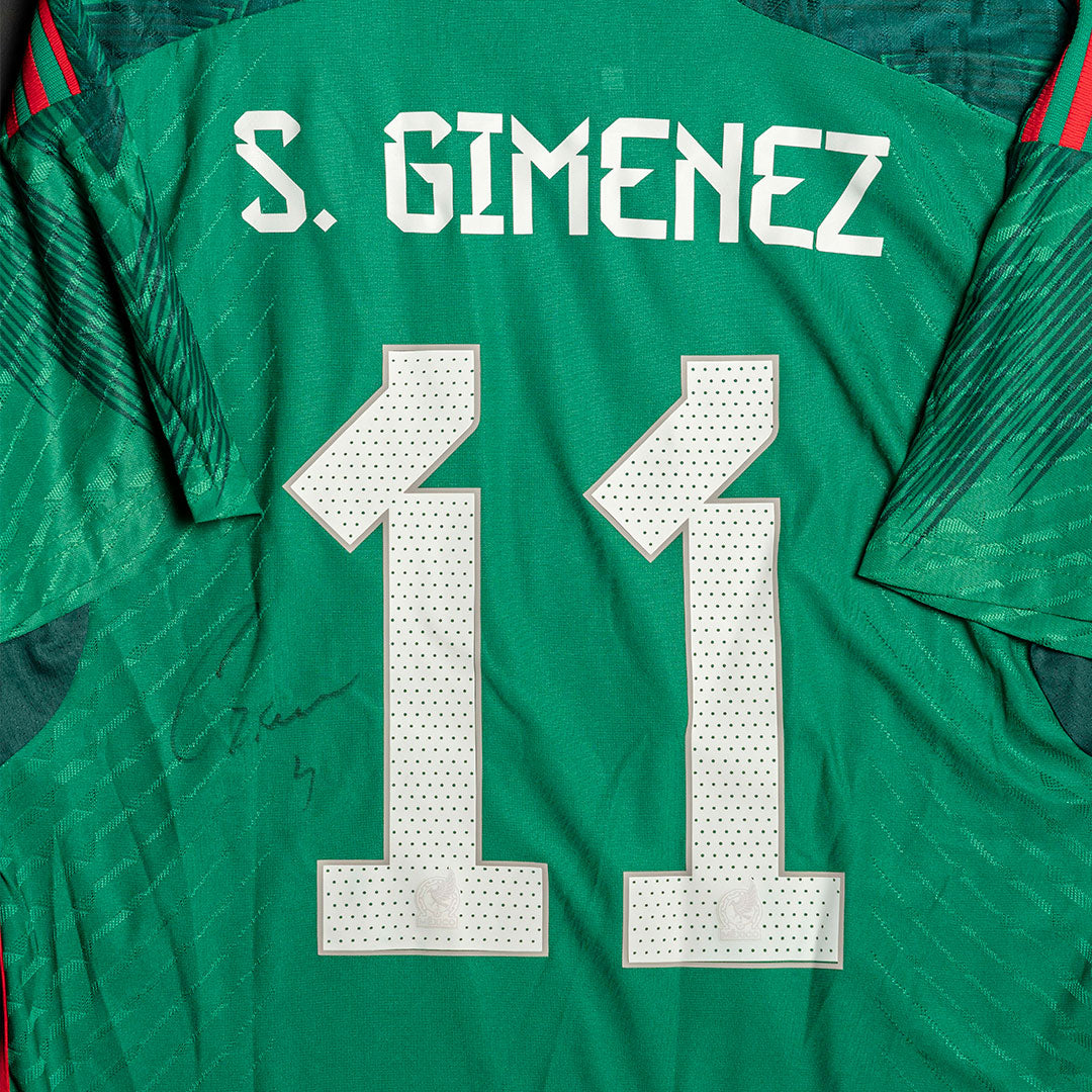 Jersey Firmado Santiago Giménez - México Mundial 2022