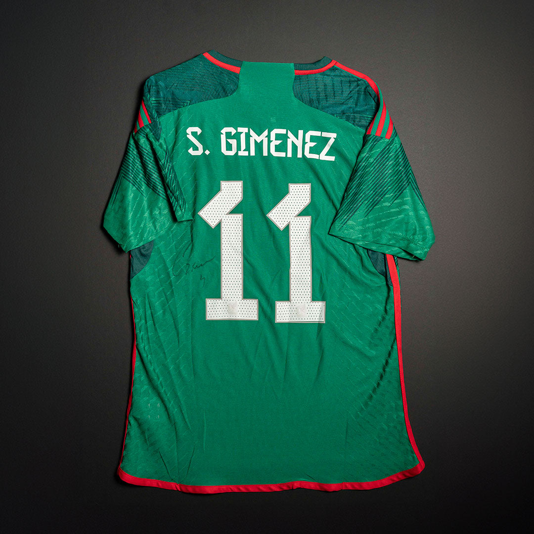 Jersey Firmado Santiago Giménez - México Mundial 2022