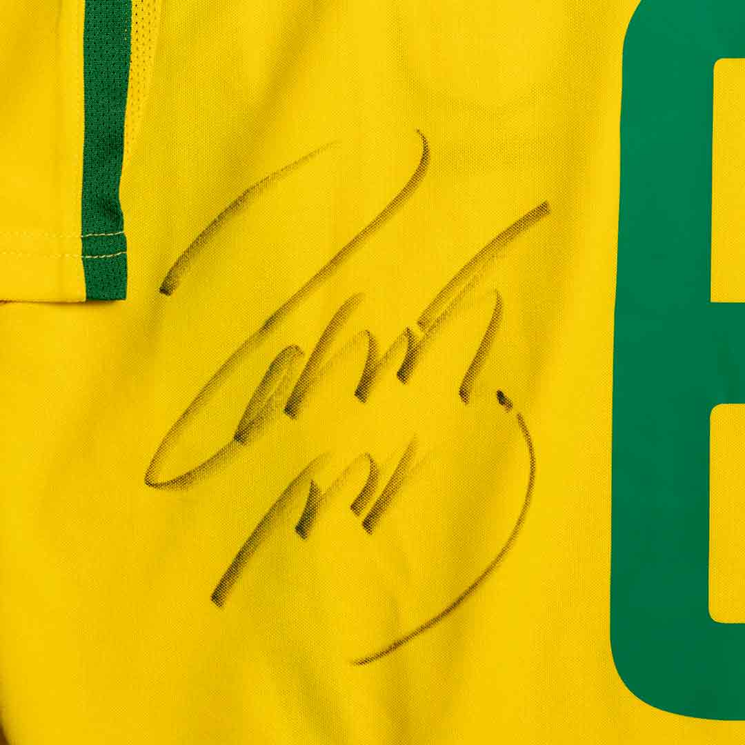 Jersey Firmado Roberto Carlos - Selección de Brasil