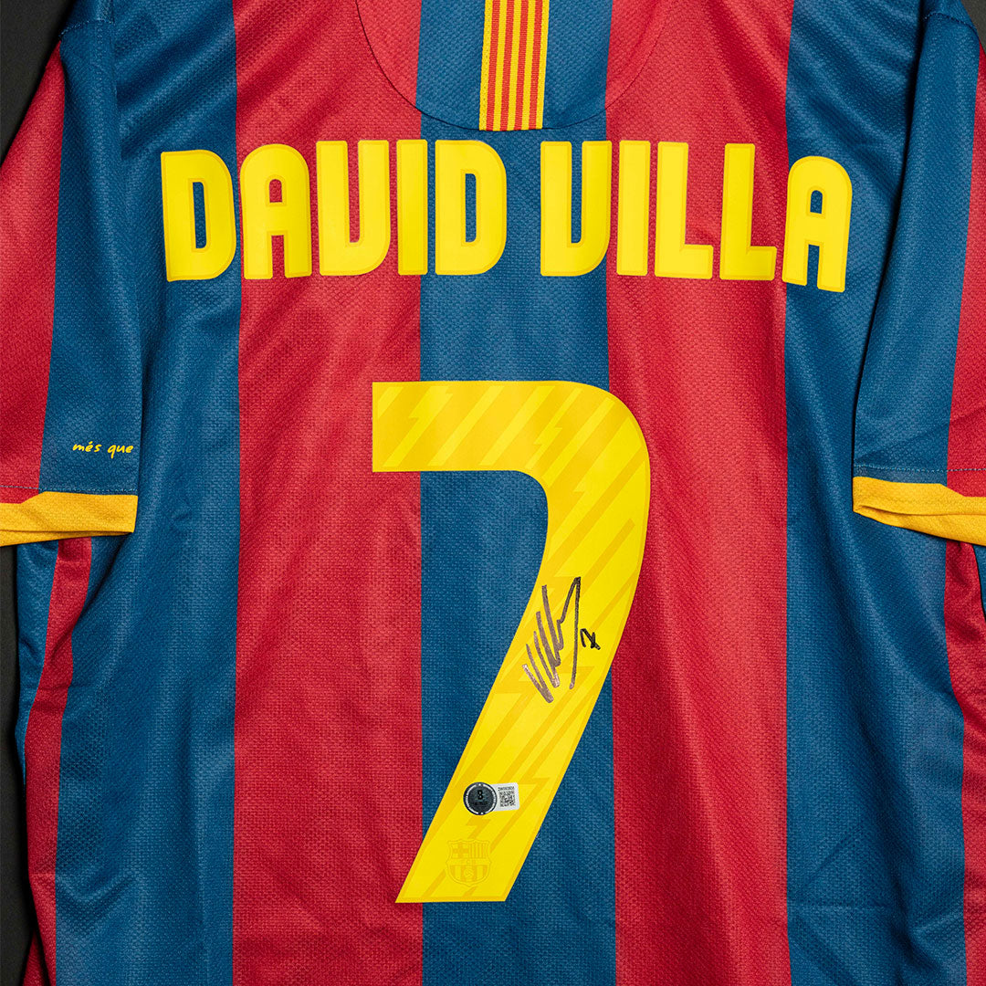 Jersey Firmado David Villa- Barcelona