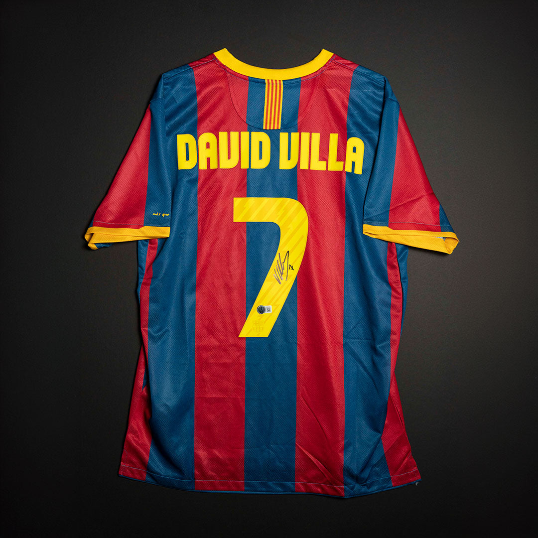 Jersey Firmado David Villa- Barcelona