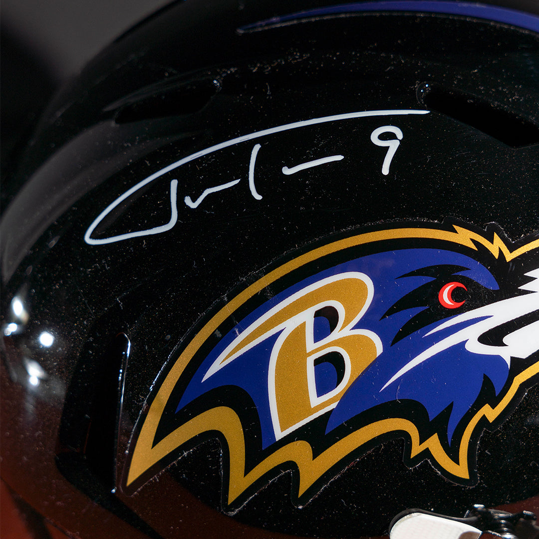 Casco Speed Réplica Firmado Justin Tucker -  Baltimore Ravens