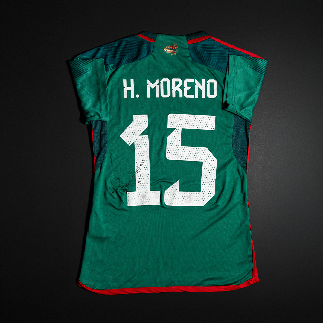 Subasta - Jersey Firmado Hector Moreno - México Mundial 2022