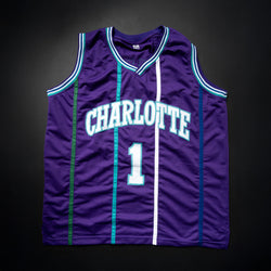 Custom Jersey Muggsy Bogues - Charlotte Hornets