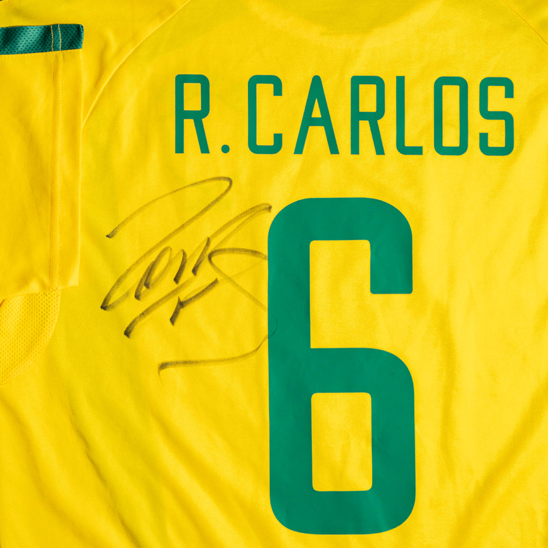 Jersey Firmado Roberto Carlos - Selección de Brasil