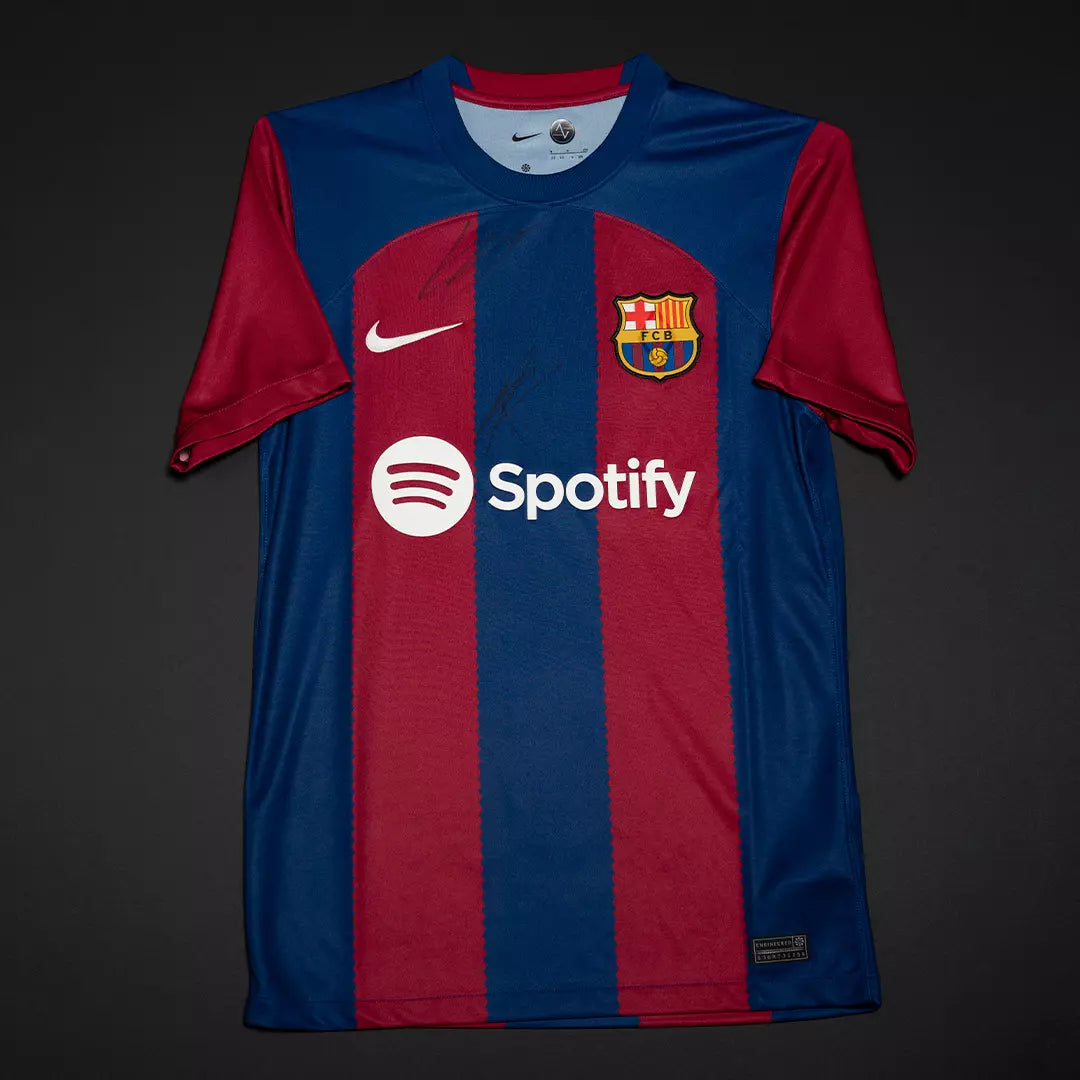 Jersey Firmado Lamine Yamal y Pau Cubarsi - Barcelona