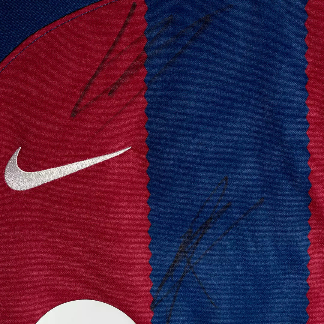 Jersey Firmado Lamine Yamal y Pau Cubarsi - Barcelona