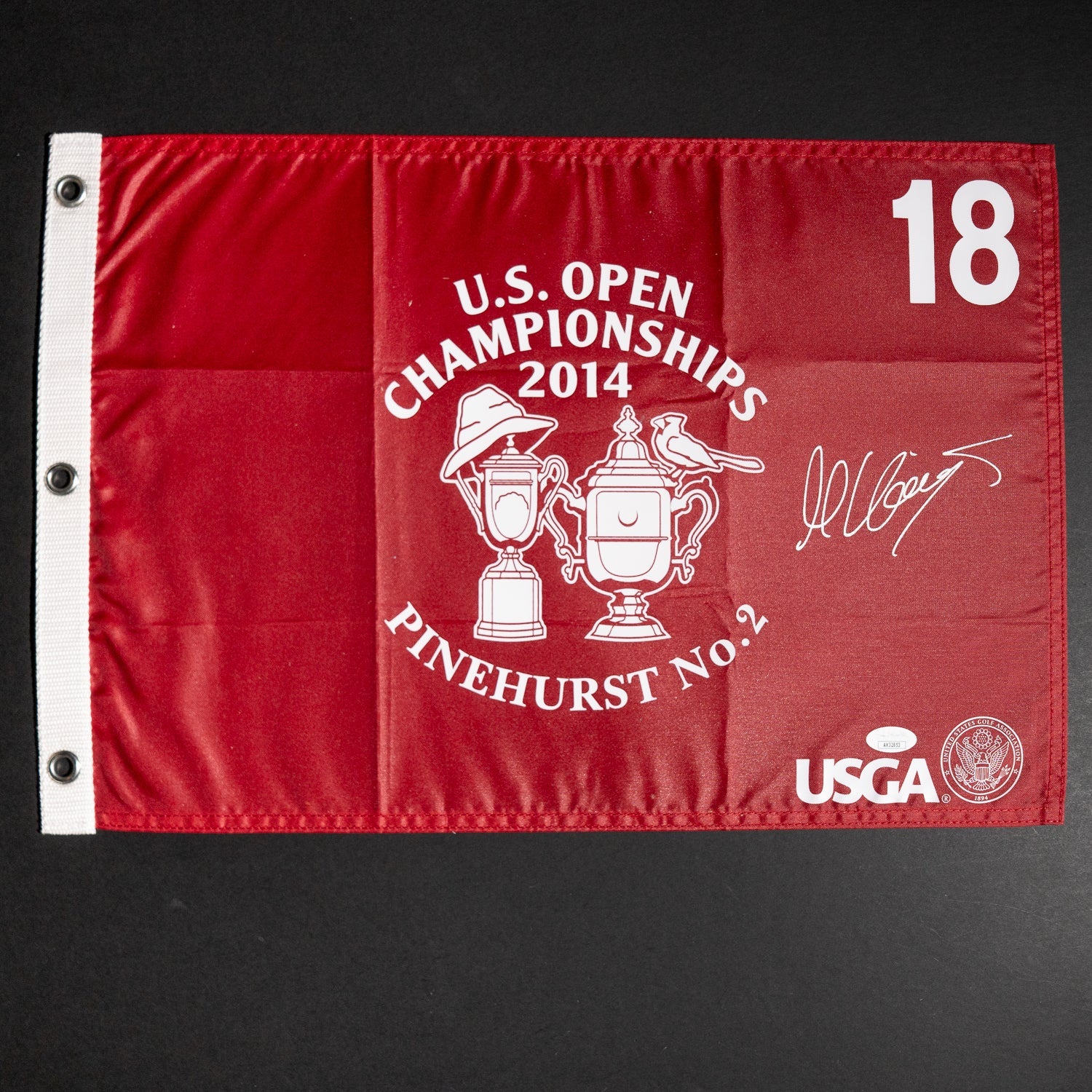 Subasta - Bandera del Masters Firmada por Martin Kaymer- Ganador US Open 2014