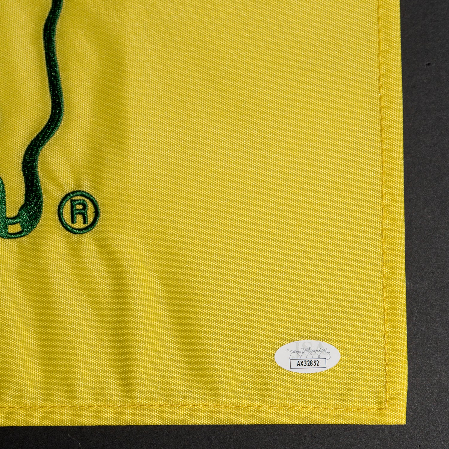 Bandera del Masters Firmada por Danny Willet - Campeón del torneo en 2016