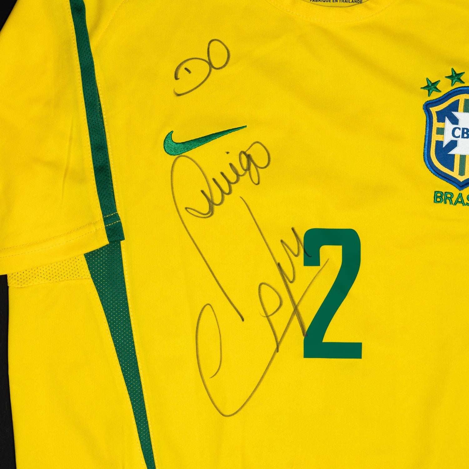 Subasta - Jersey Firmado Cafú- Brasil