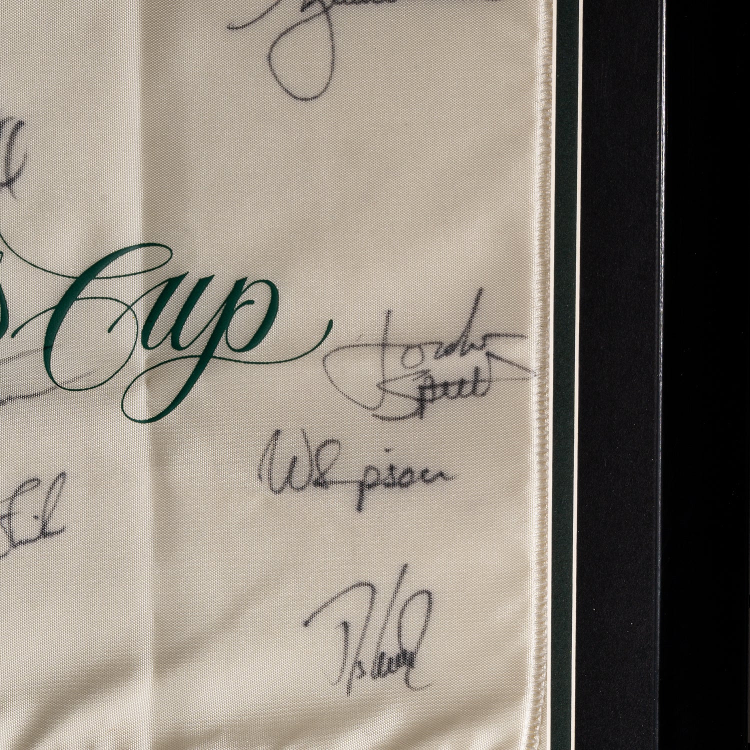 Bandera Oficial de The Presidents Cup 2013 Firmada por el Equipo de EE.UU.