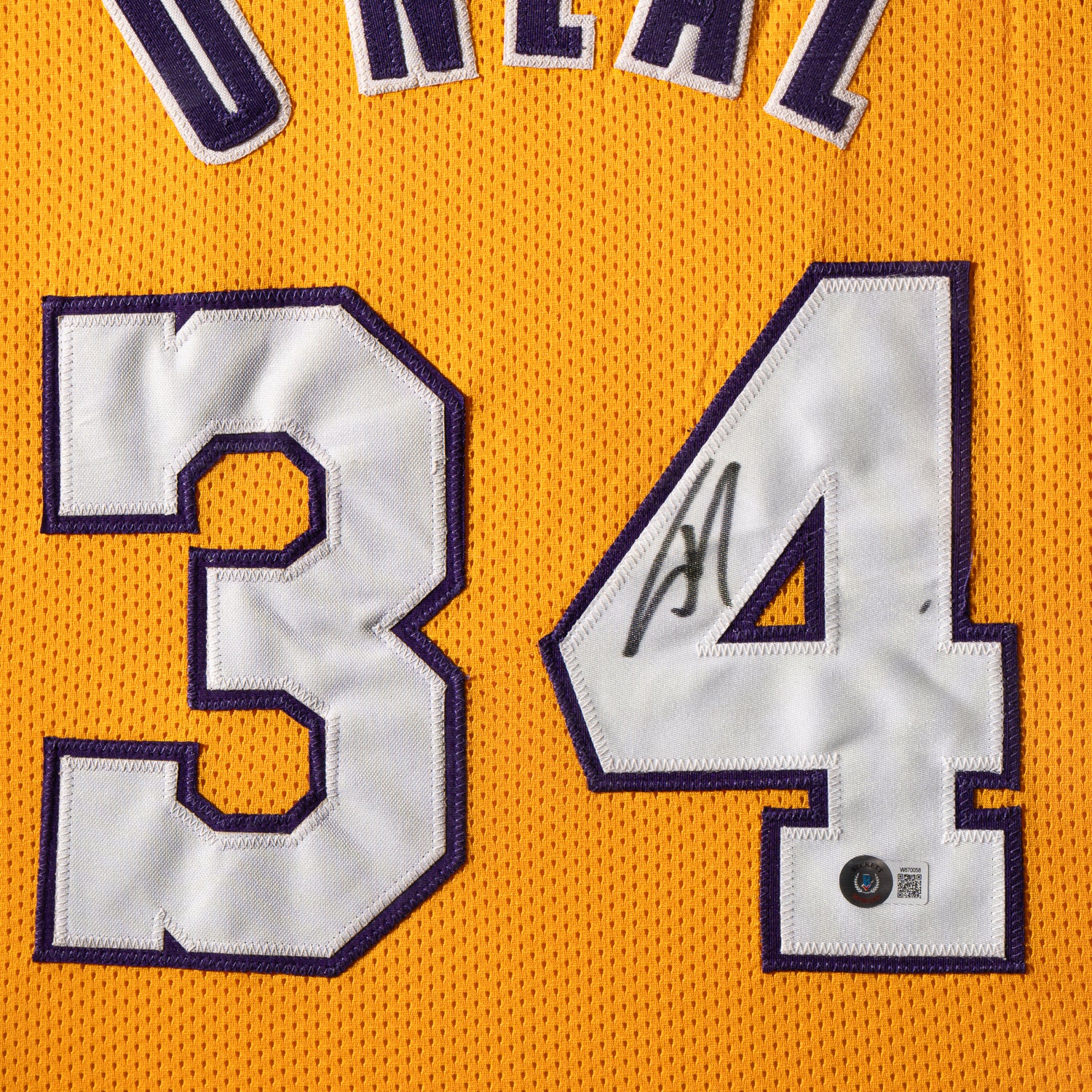 Custom Jersey Enmarcado firmado por Shaquille O'Neal - Los Angeles Lakers