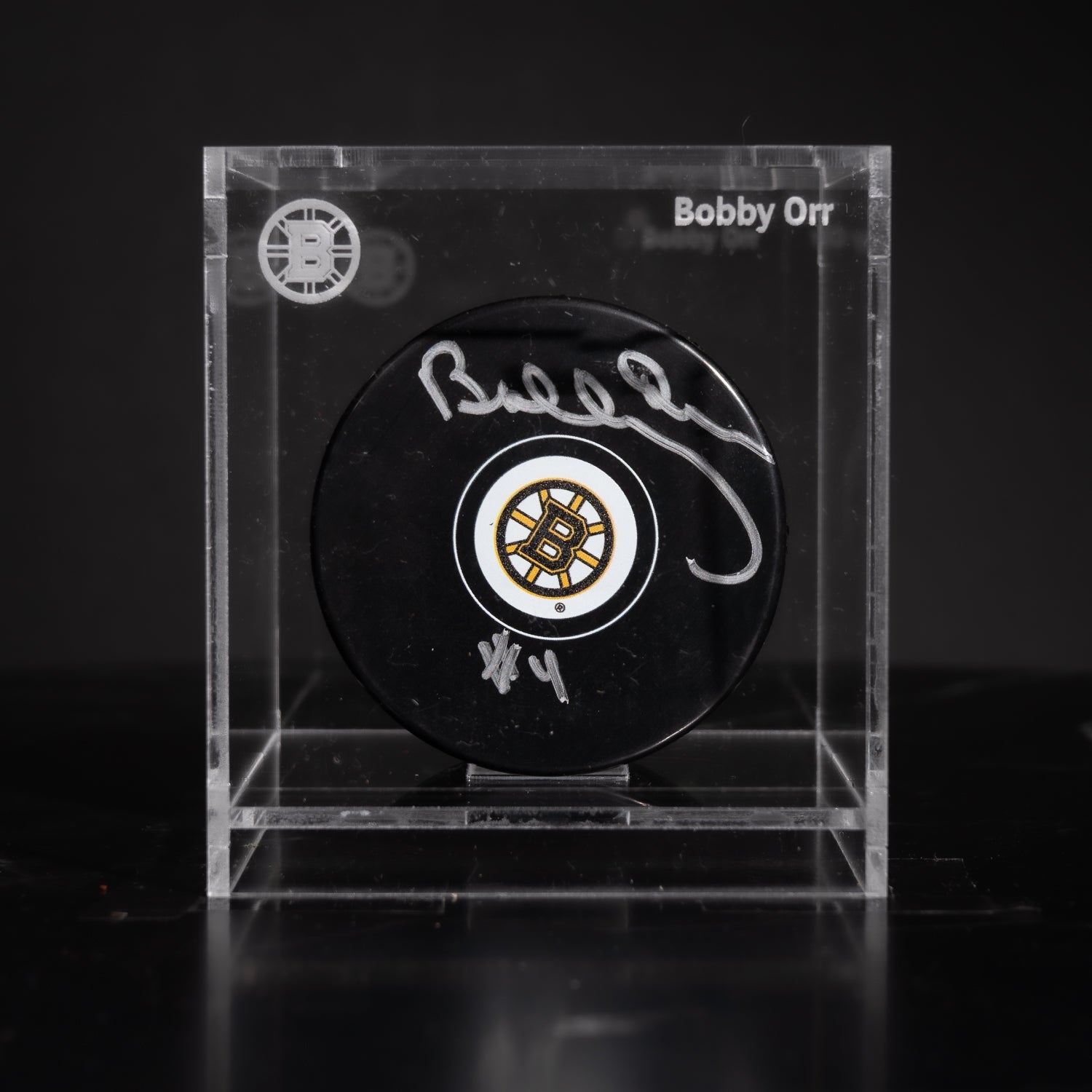 Subasta - Puck Firmado Bobby Orr - Boston Bruins