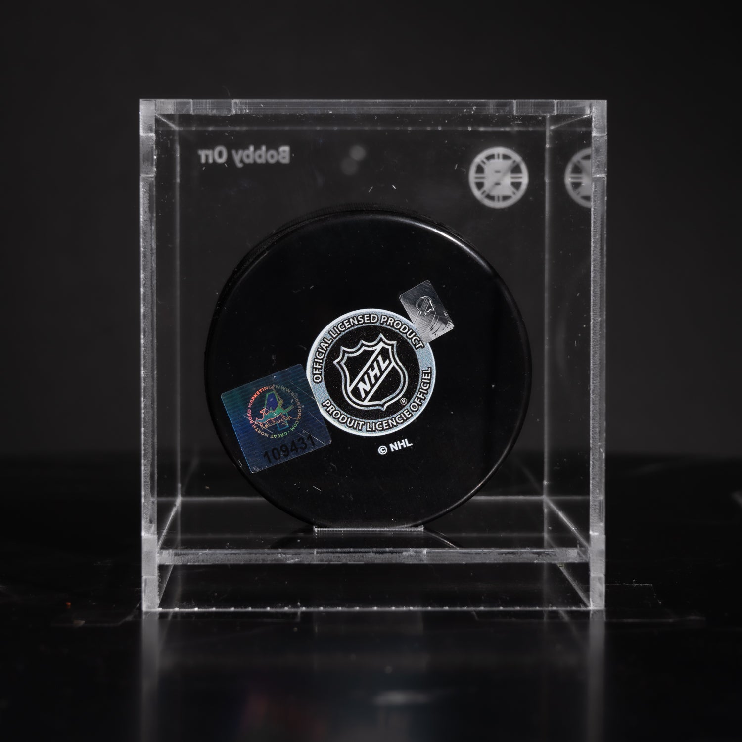 Subasta - Puck Firmado Bobby Orr - Boston Bruins