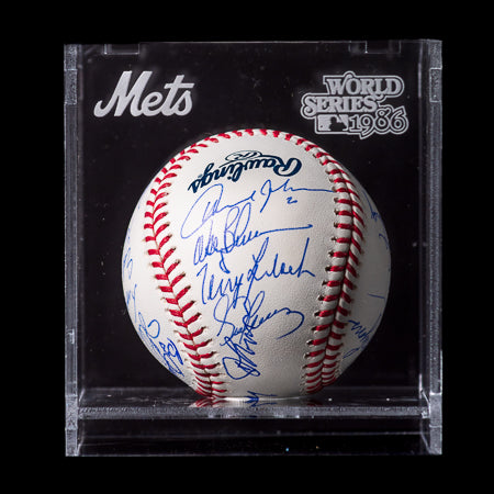 Todo El Equipo Pelota Firmada - New York Mets 1986