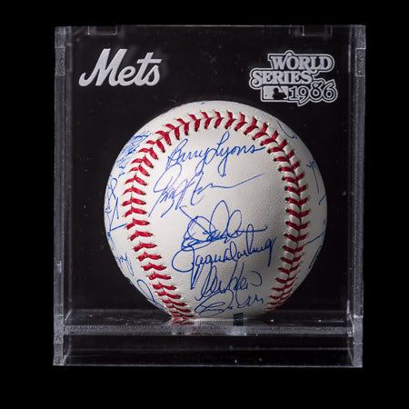Todo El Equipo Pelota Firmada - New York Mets 1986