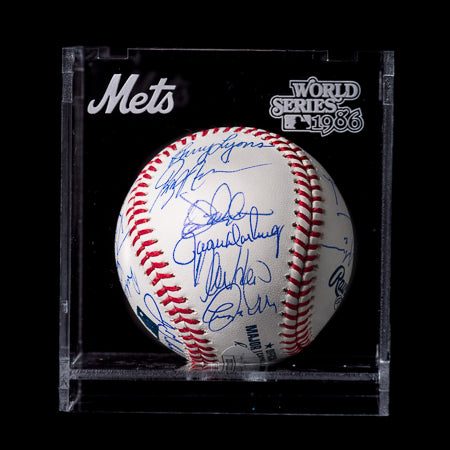 Todo El Equipo Pelota Firmada - New York Mets 1986