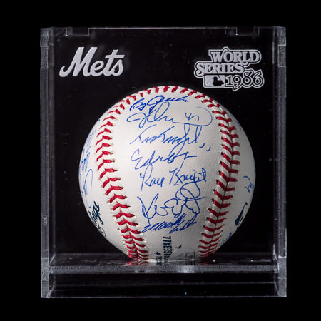 Todo El Equipo Pelota Firmada - New York Mets 1986
