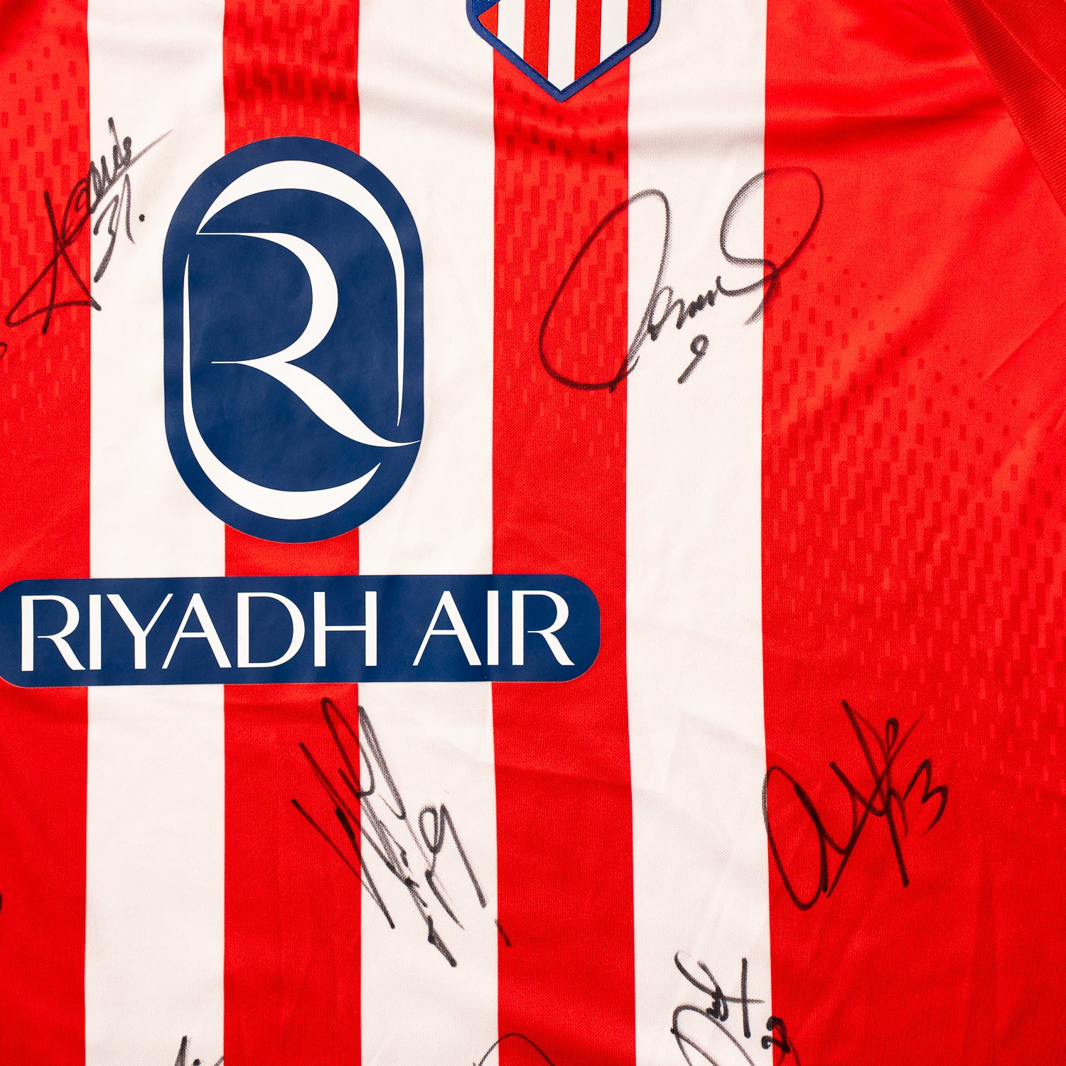 Todo El Equipo Jersey Firmado - Atletico de Madrid