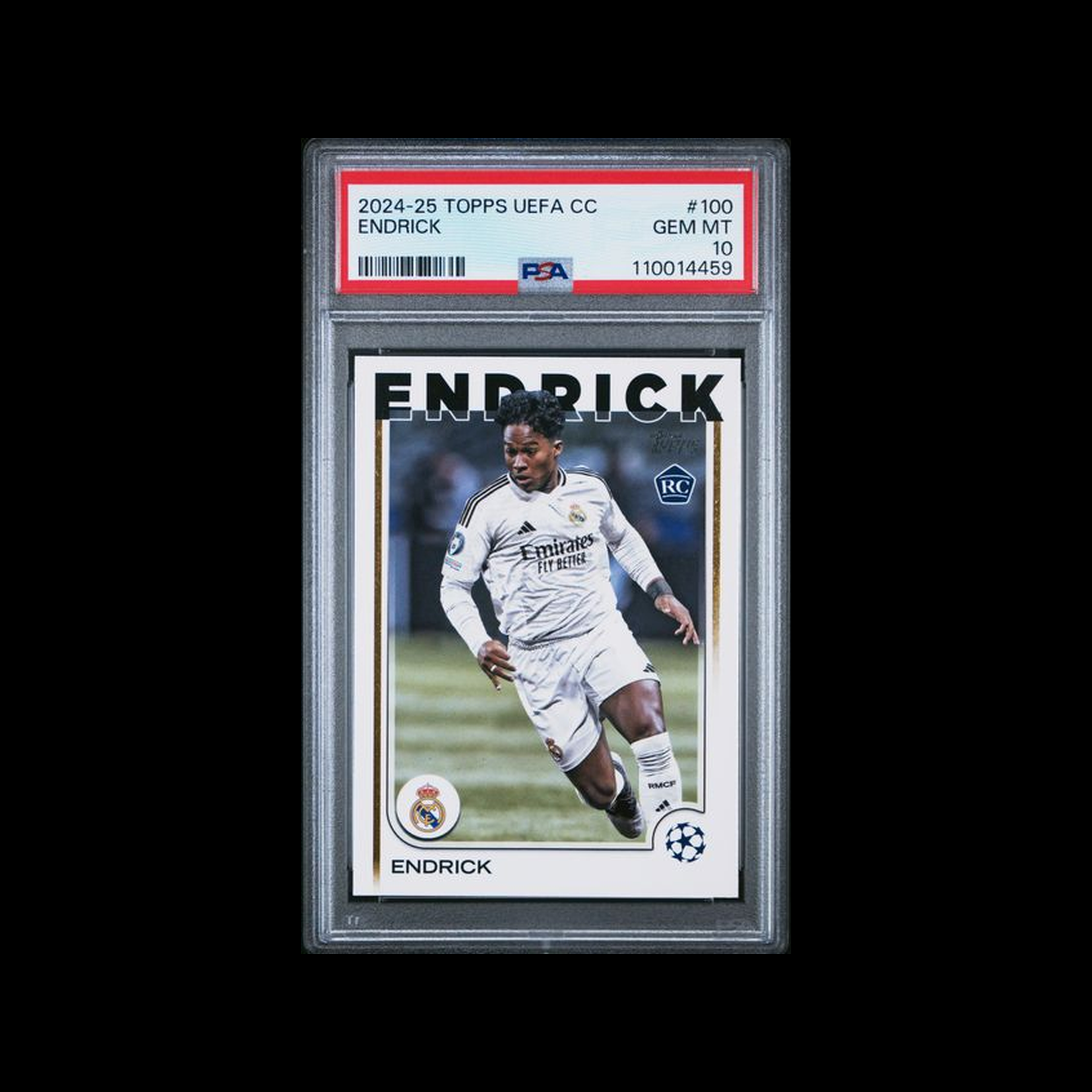 2024-25  Topps Uefa Club Competitions  Endrick 100 PSA 10