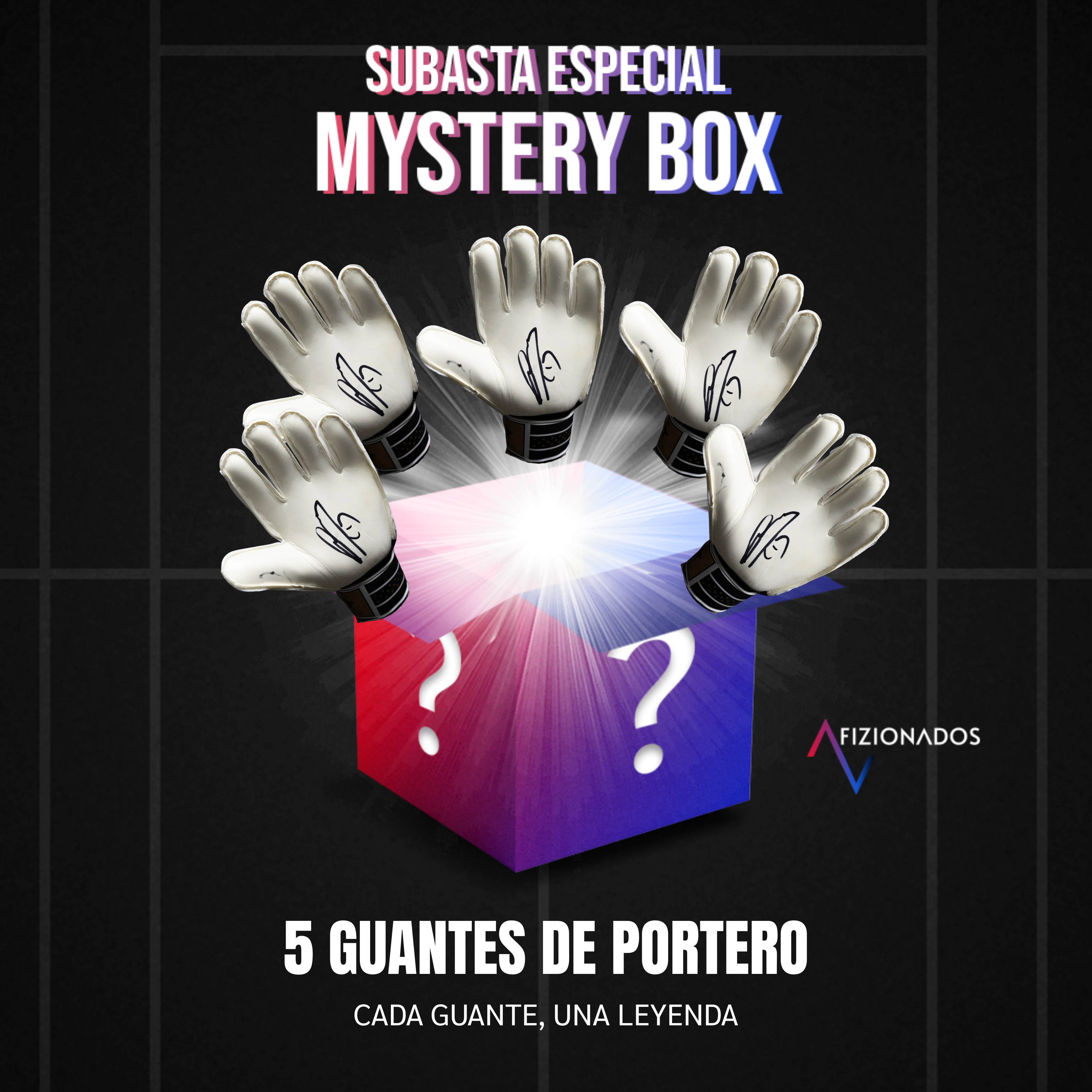 Subasta - Mystery Box: 5 Guantes de Portero Firmados