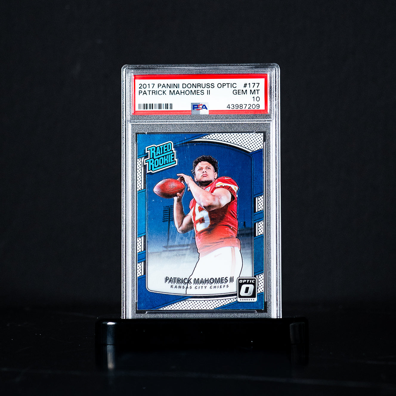 Subasta - 2017 Panini Donruss Optic Rookie Patrick Mahomes 177 PSA 10 GEM-MT