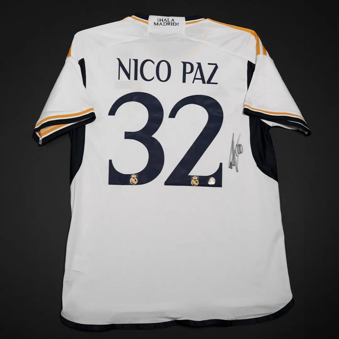 Jersey Firmado Nico Paz - Real Madrid