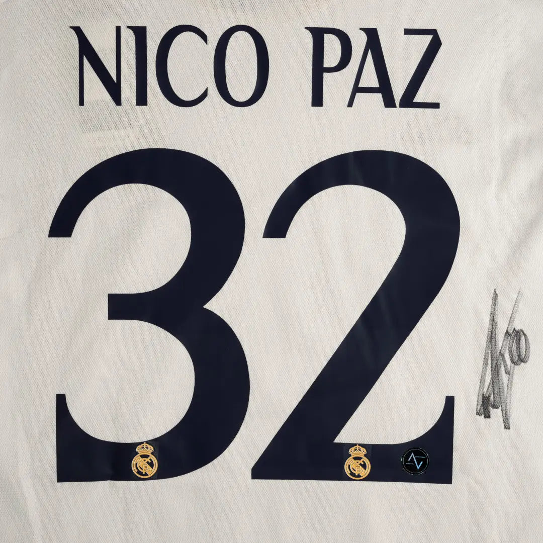 Jersey Firmado Nico Paz - Real Madrid