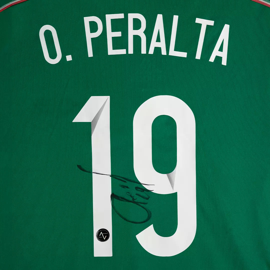 Jersey Firmado Oribe Peralta - México Mundial 2014