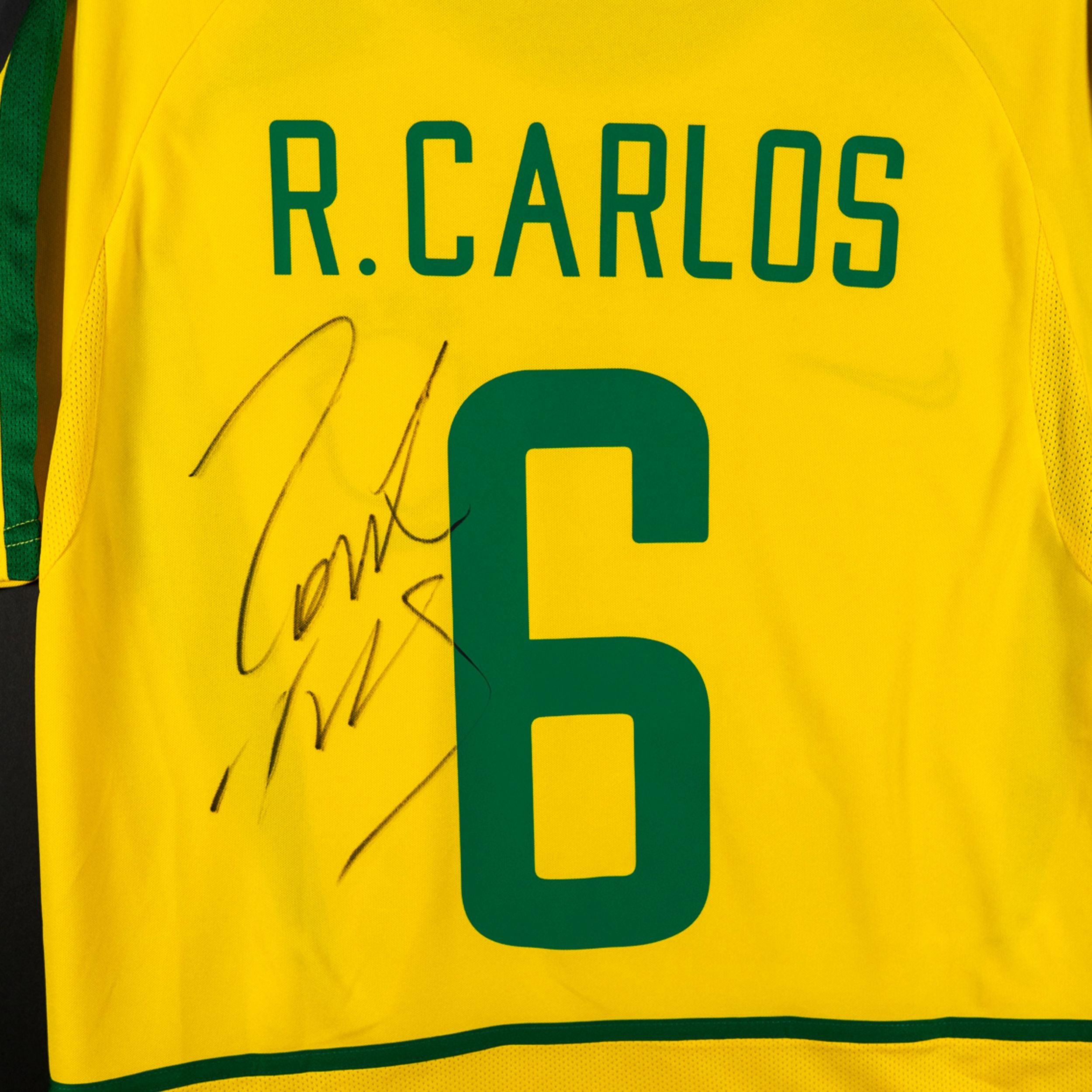 Jersey Firmado Roberto Carlos - Selección de Brasil