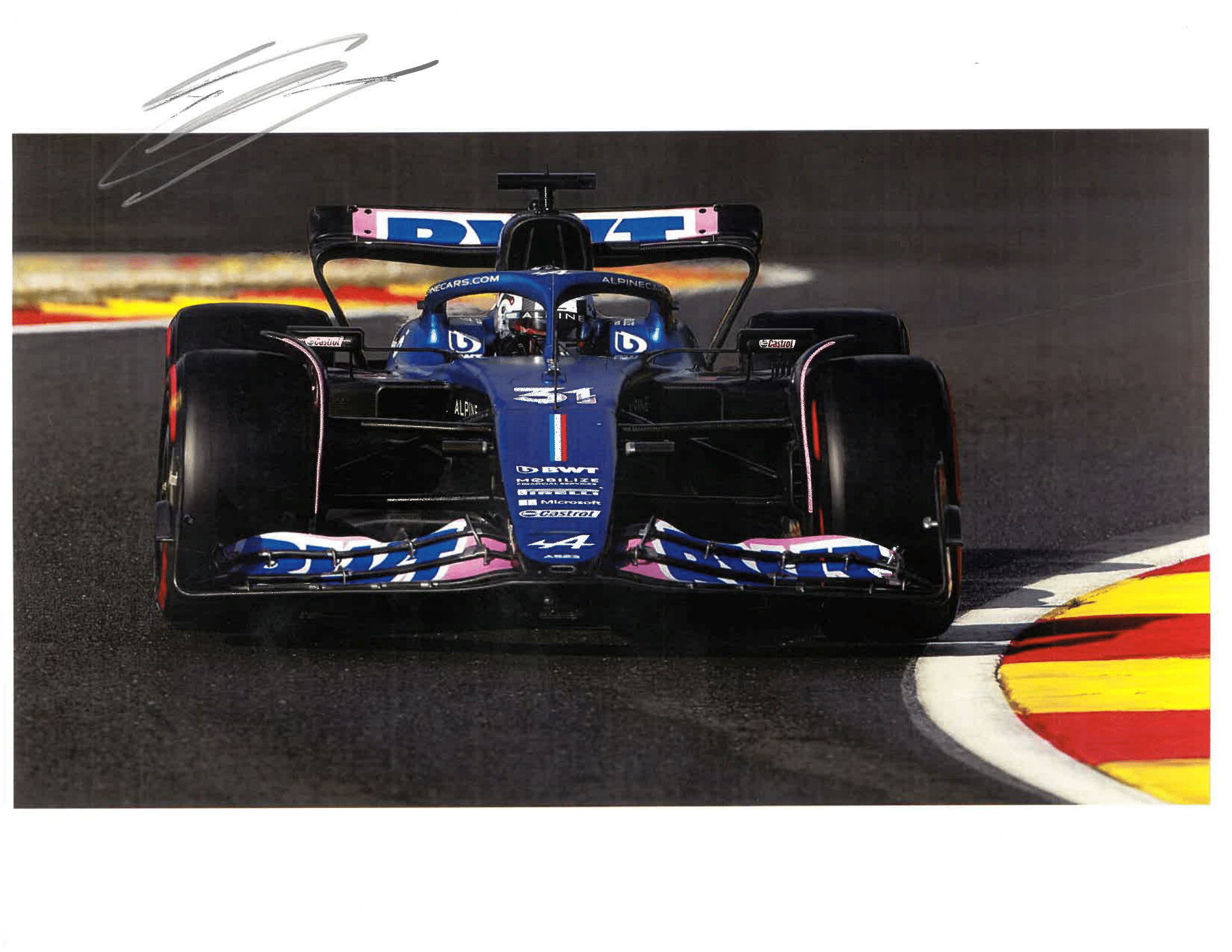 Foto Firmada Esteban Ocon