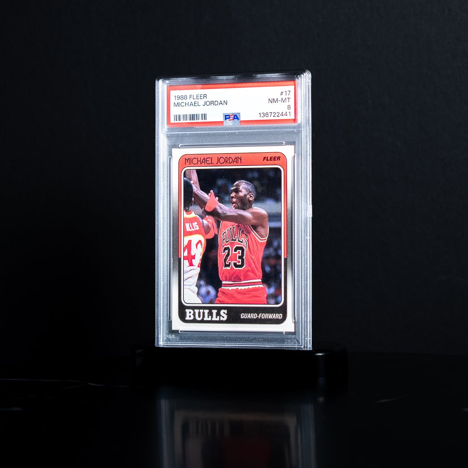 Subasta - Subasta - 1988 Fleer  Base Michael Jordan 17 PSA 8 NM-MT