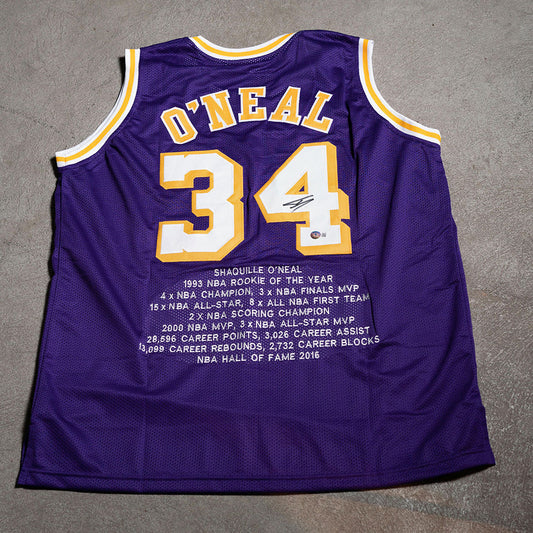 Custom Jersey Firmado por Shaquille O'Neal - Los Angeles Lakers