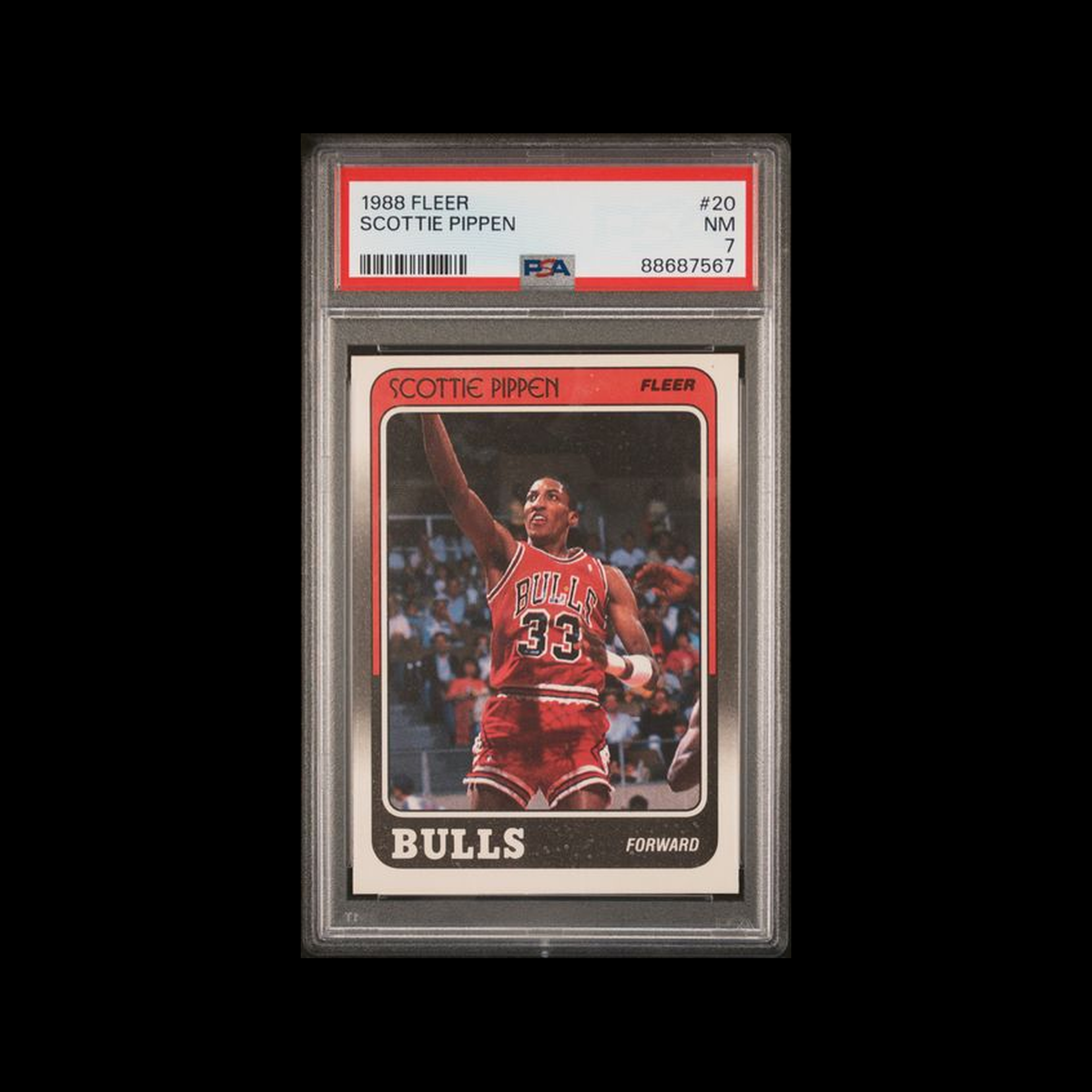 1988 Fleer  Rookie Scottie Pippen
 20 PSA 7 NM