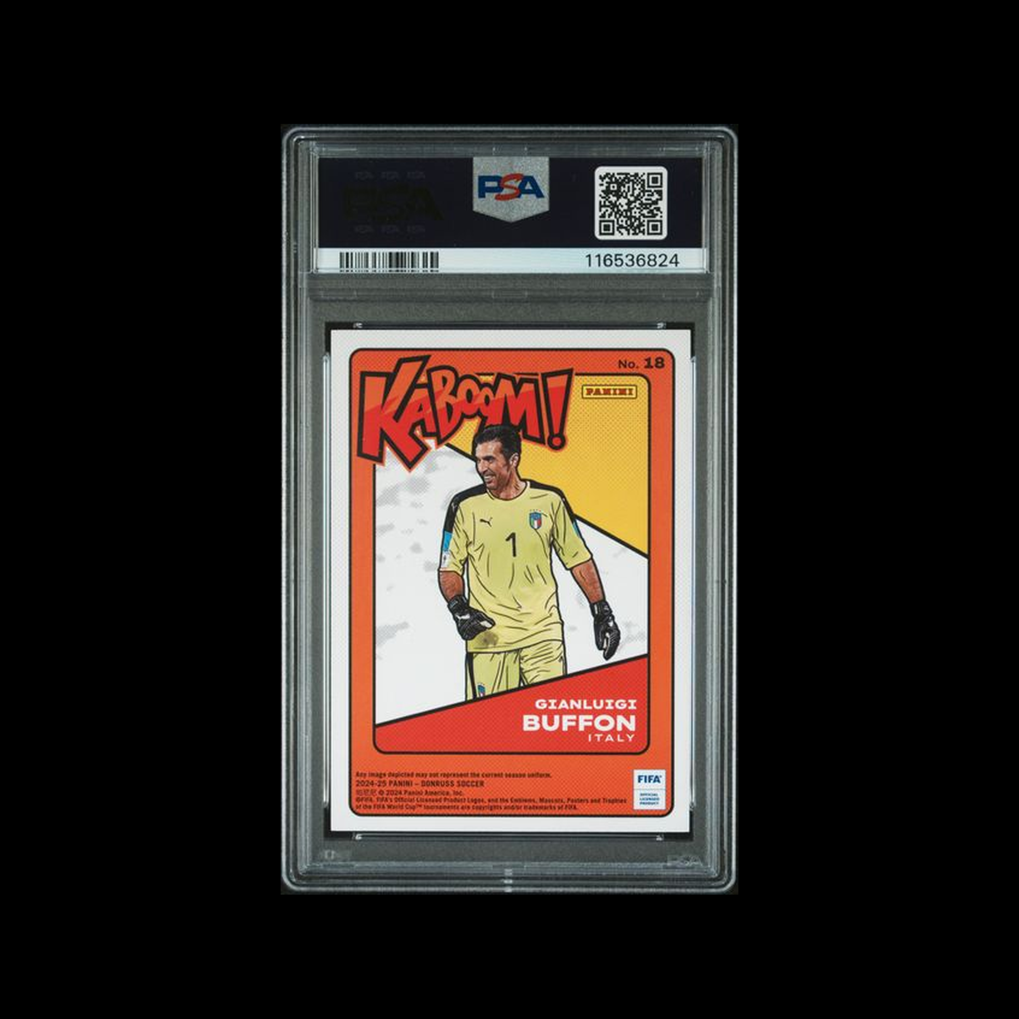 Subasta - 2024-25 Panini Donruss Kaboom! Gianluigi Buffon 18 PSA 10 GEM-MT