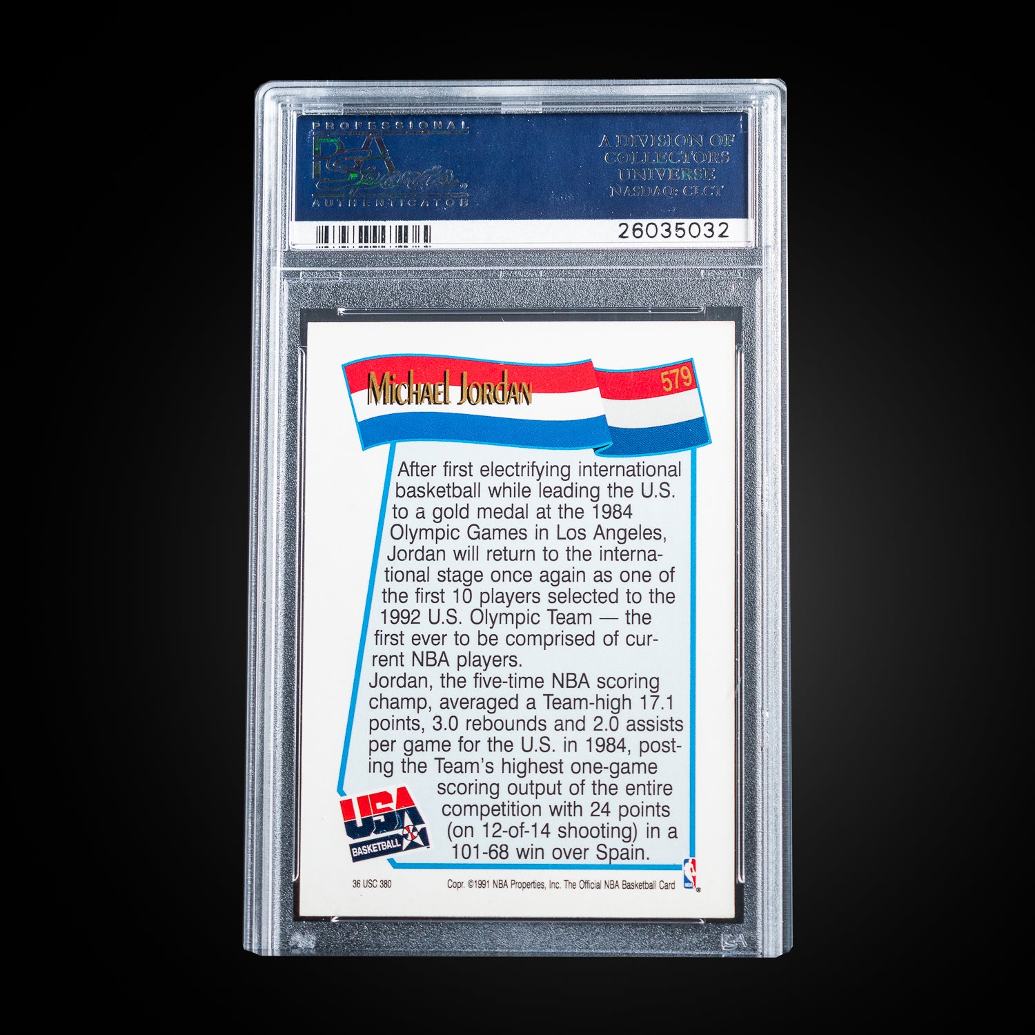 1991  Hoops  Michael Jordan 579 PSA 10