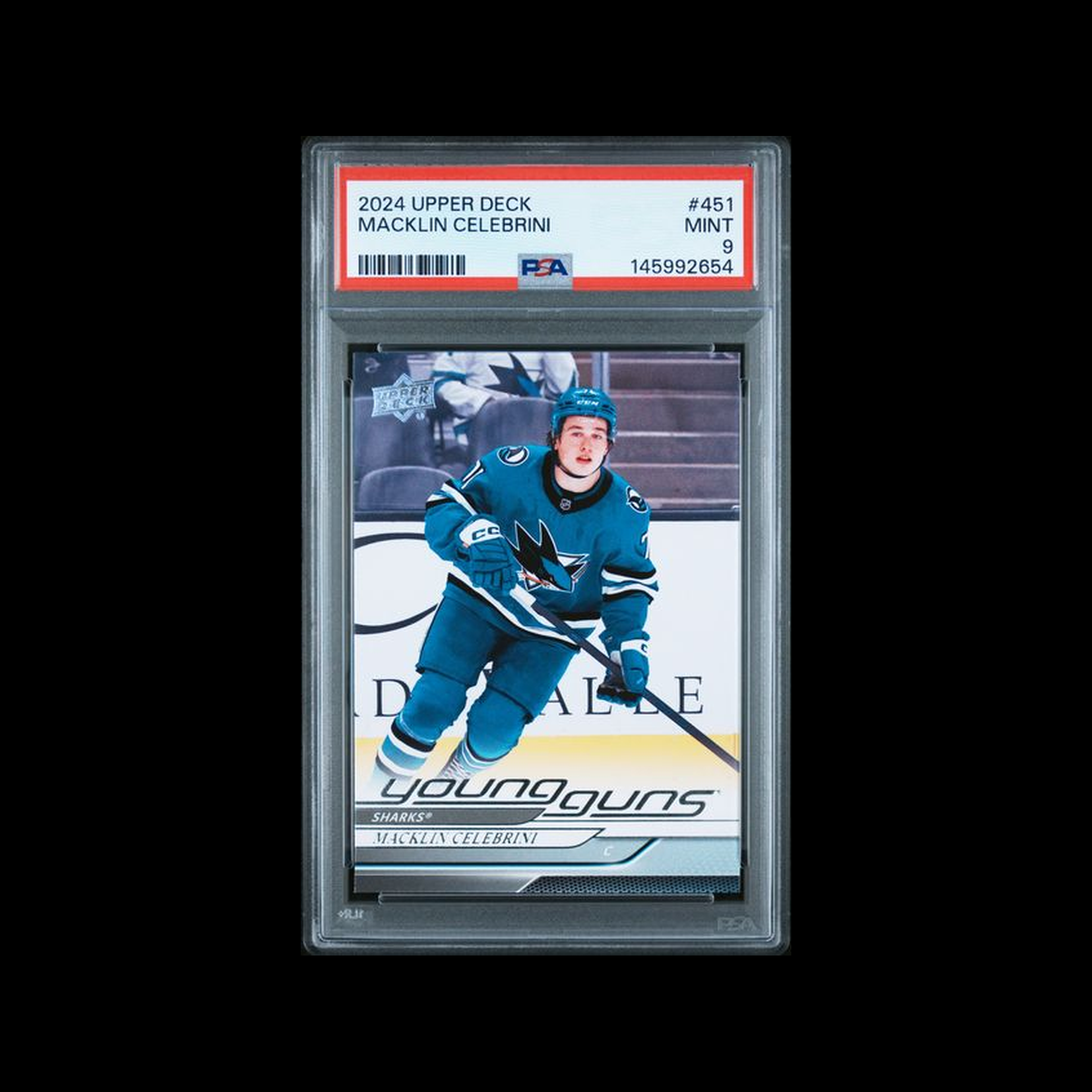 Subasta - 2024 Upper Deck Upper Deck  Macklin Celebrini 451 PSA 9