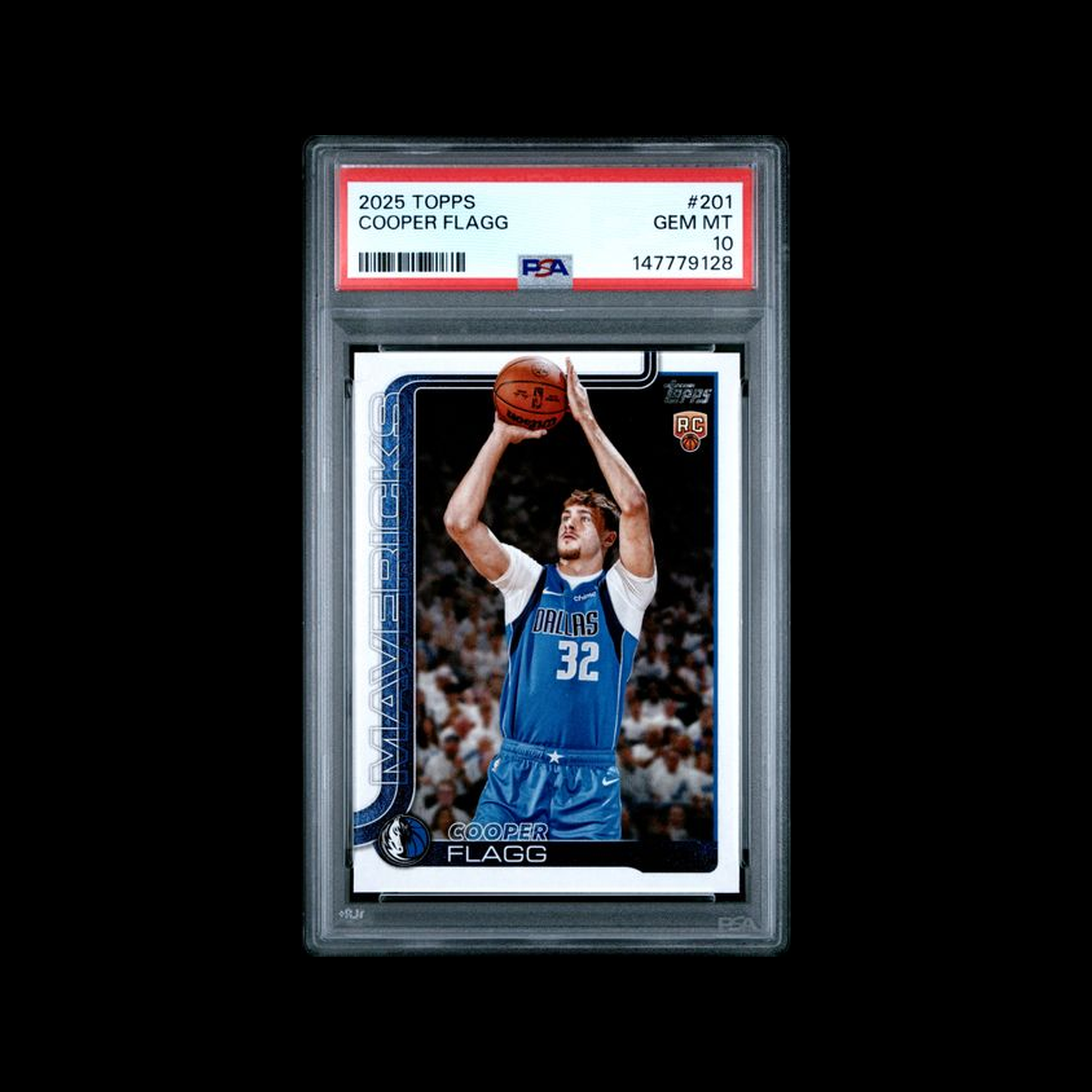 2025 Topps  Base Cooper Flagg 201 PSA 10 GEM-MT